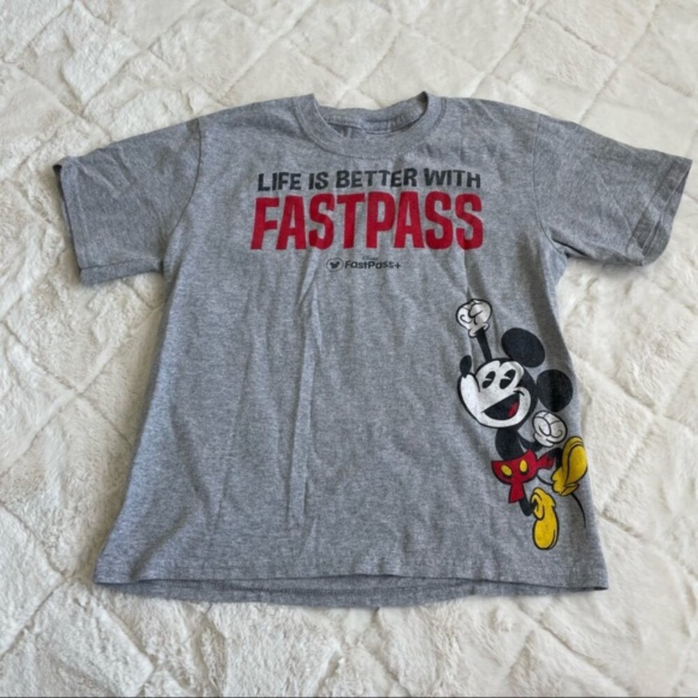 Disney Parks | Life is Better with a Fast Pass Kids Tee | Size Small